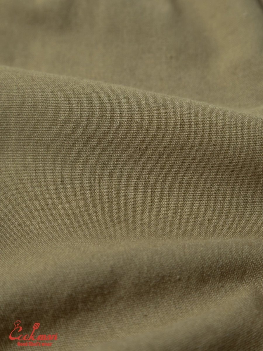 画像9: COOKMAN  シェフパンツ Chef Pants Short Linen Olive (9)