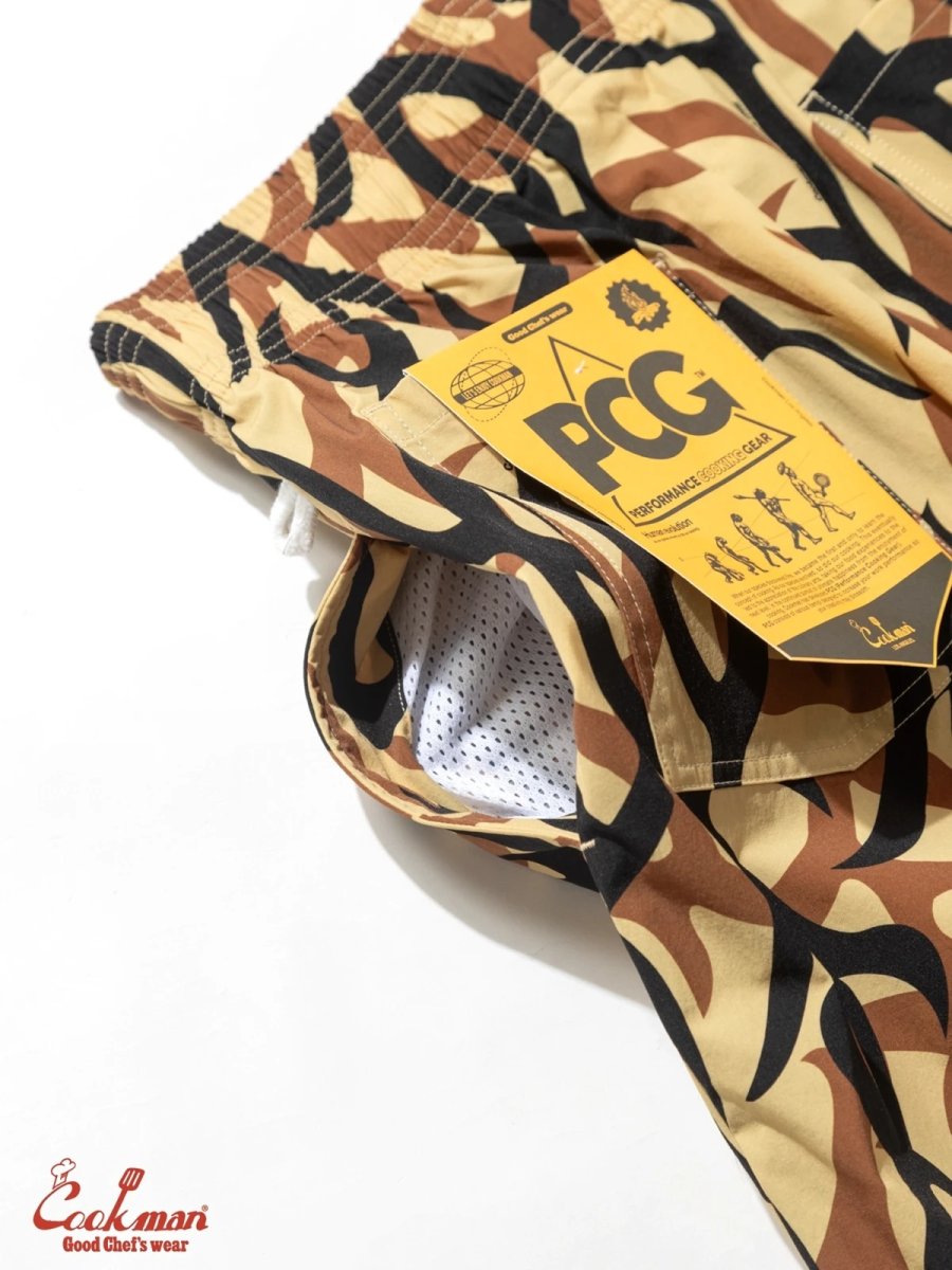 画像12: COOKMAN  シェフパンツ Chef Pants Short Light Tribal Camo Beige (12)