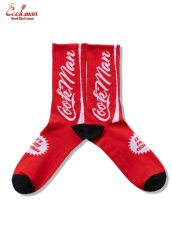 画像1: COOKMAN  ソックス Rib Crew SocksSoda (1)