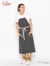 画像14: COOKMAN  ロングエプロン Long Apron Herringbone Stripe Charcoal (14)