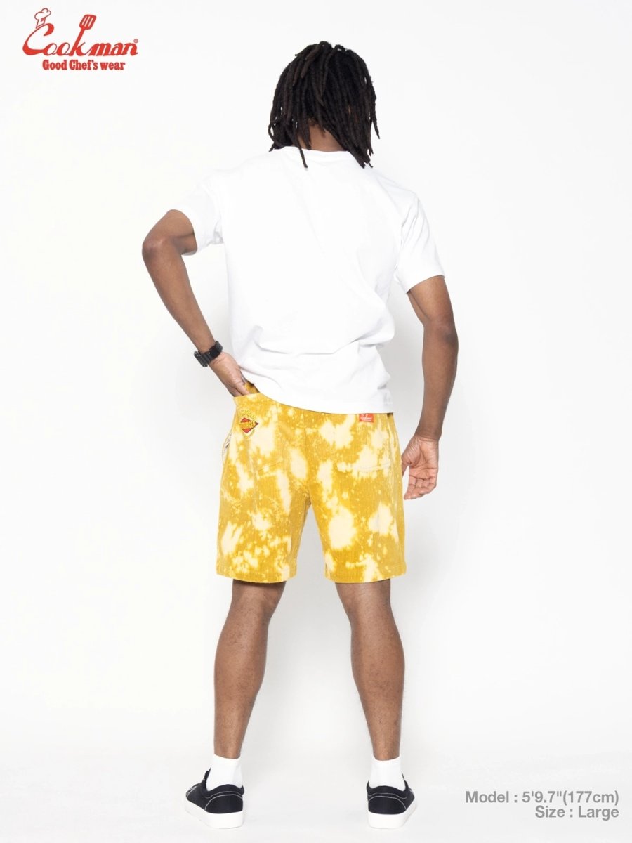 画像7: COOKMAN  シェフパンツ Chef Pants Short Corduroy FAT Bleach Yellow (7)