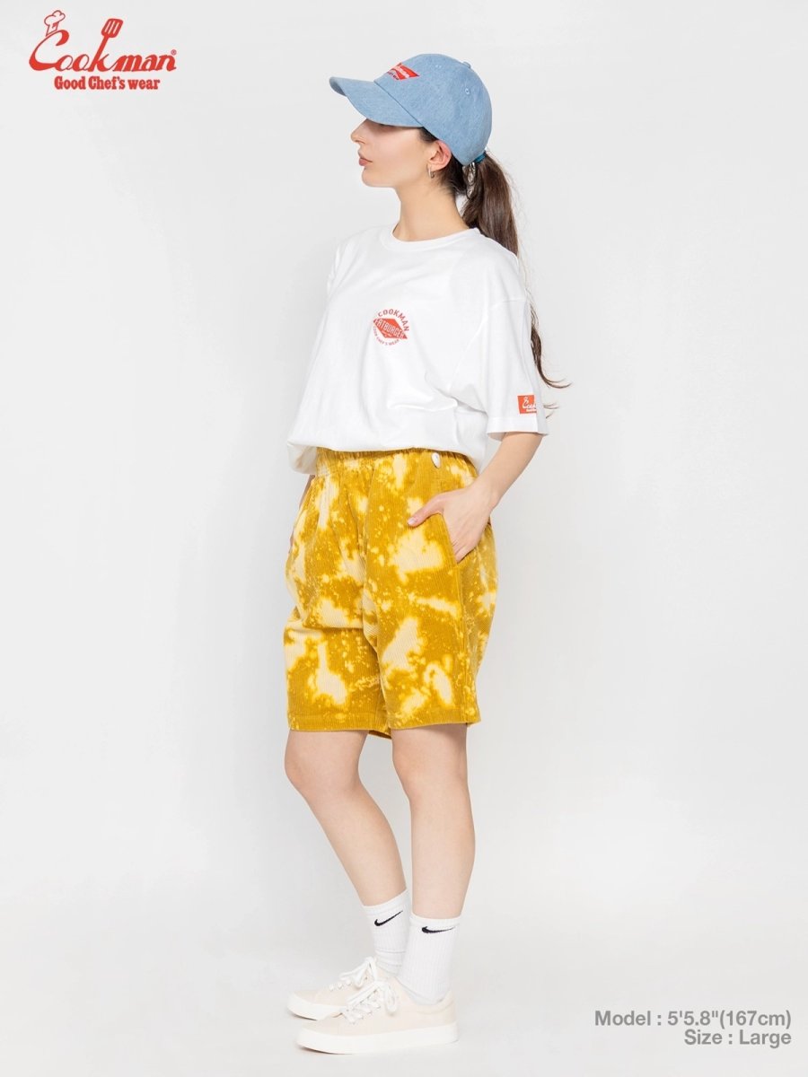 画像12: COOKMAN  シェフパンツ Chef Pants Short Corduroy FAT Bleach Yellow (12)