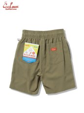 画像2: COOKMAN  シェフパンツ Chef Pants Short Linen Olive (2)