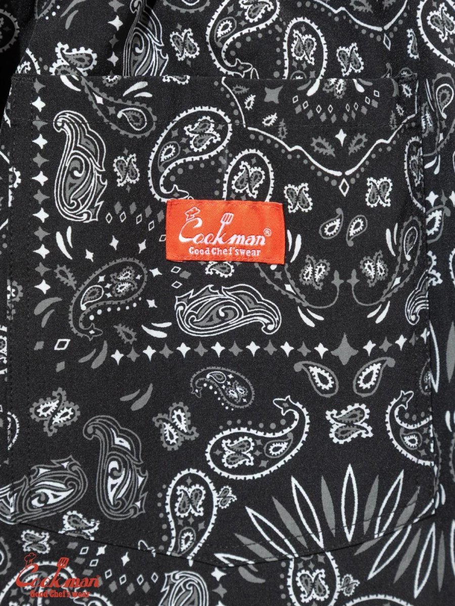 画像12: COOKMAN  シェフパンツ Chef Pants Short Light Paisley Black (12)