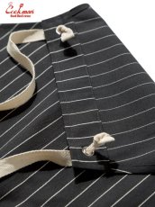 画像3: COOKMAN  ロングエプロン Long Apron Herringbone Stripe Charcoal (3)