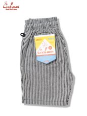 画像13: COOKMAN  シェフパンツ Chef Pants Short Front Pocket Hickory Black (13)