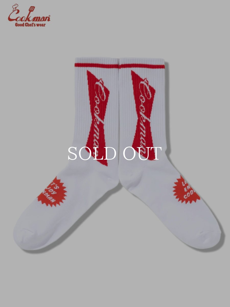 画像1: COOKMAN  ソックス Rib Crew Socks Beer Tie (1)