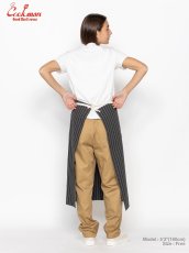 画像16: COOKMAN  ロングエプロン Long Apron Herringbone Stripe Charcoal (16)