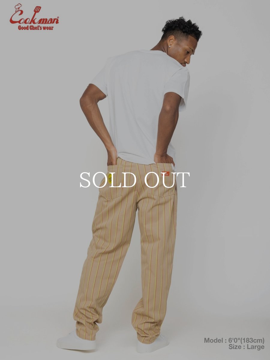画像10: COOKMAN  シェフパンツ Chef Pants BjornQorn Carton Stripe (10)