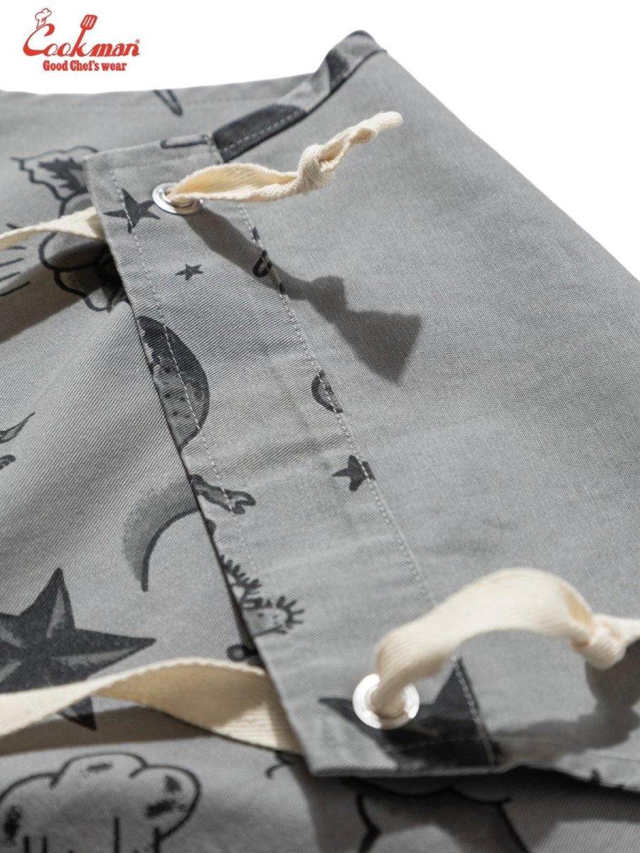 画像3: COOKMAN  ロングエプロン Old Tattoo Gray (3)