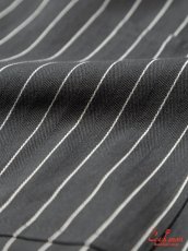画像20: COOKMAN  シェフパンツ Chef Pants Short Front Pocket Herringbone Stripe Charcoal (20)
