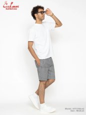 画像5: COOKMAN  シェフパンツ Chef Pants Short Front Pocket Hickory Black (5)