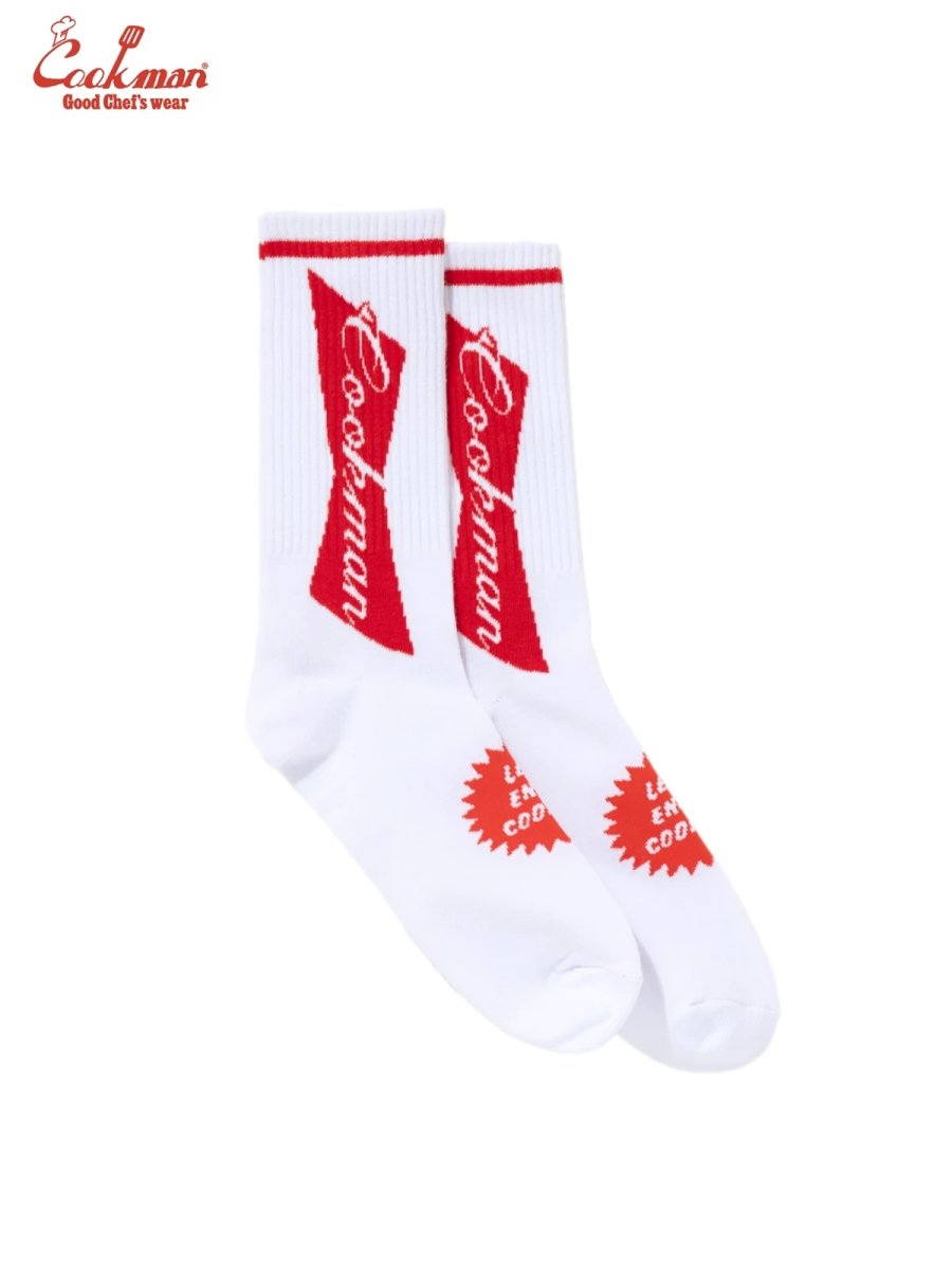 画像2: COOKMAN  ソックス Rib Crew Socks Beer Tie (2)
