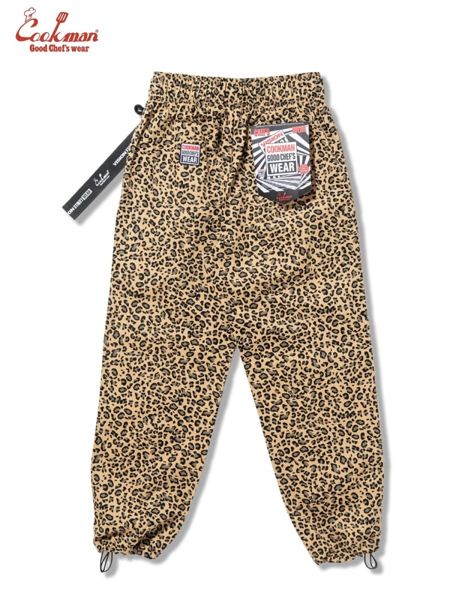 画像4: COOKMAN  シェフパンツ Chef Pants Semiwide Black Belt Vision Leopard Beige (4)