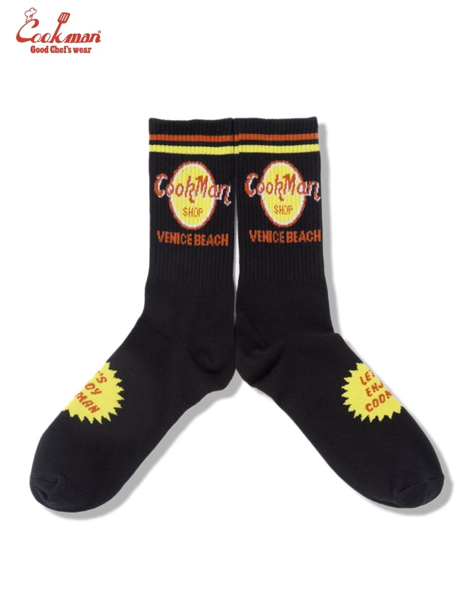 画像1: COOKMAN  ソックス Rib Crew Socks Cafe & Dining (1)