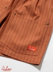 画像18: COOKMAN  シェフパンツ Chef Pants Short Front PocketHerringbone Stripe Brick (18)