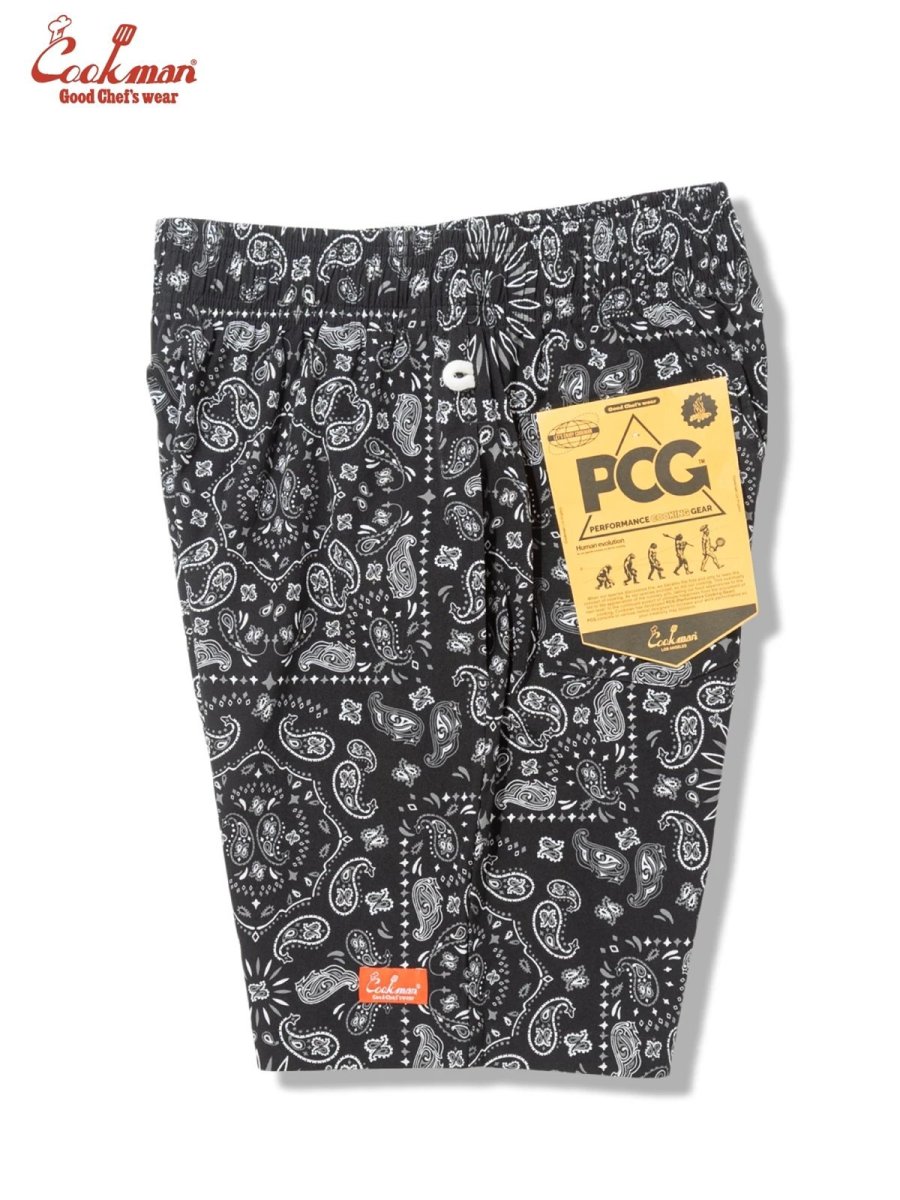 画像8: COOKMAN  シェフパンツ Chef Pants Short Light Paisley Black (8)