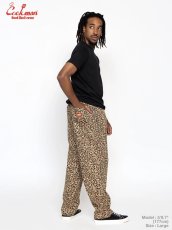 画像8: COOKMAN  シェフパンツ Chef Pants Semiwide Black Belt Vision Leopard Beige (8)