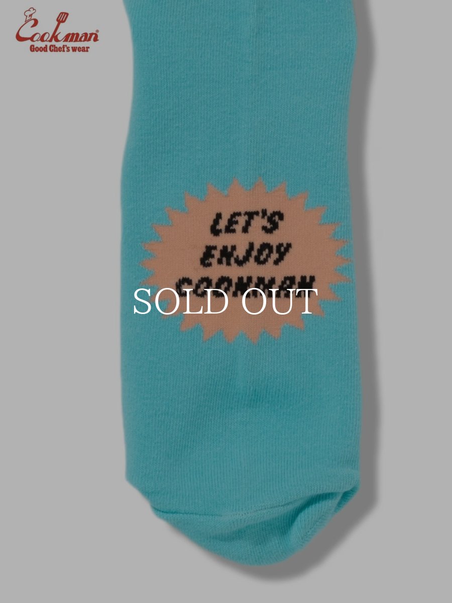 画像4: COOKMAN  ソックス Rib Crew Socks BjornQorn Flame Blue (4)