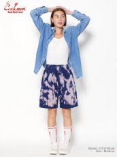 画像13: COOKMAN  シェフパンツ Chef Pants Short Corduroy Bleach Navy (13)