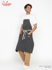 画像11: COOKMAN  ロングエプロン Long Apron Herringbone Stripe Charcoal (11)