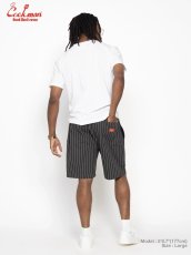 画像6: COOKMAN  シェフパンツ Chef Pants Short Front Pocket Herringbone Stripe Charcoal (6)