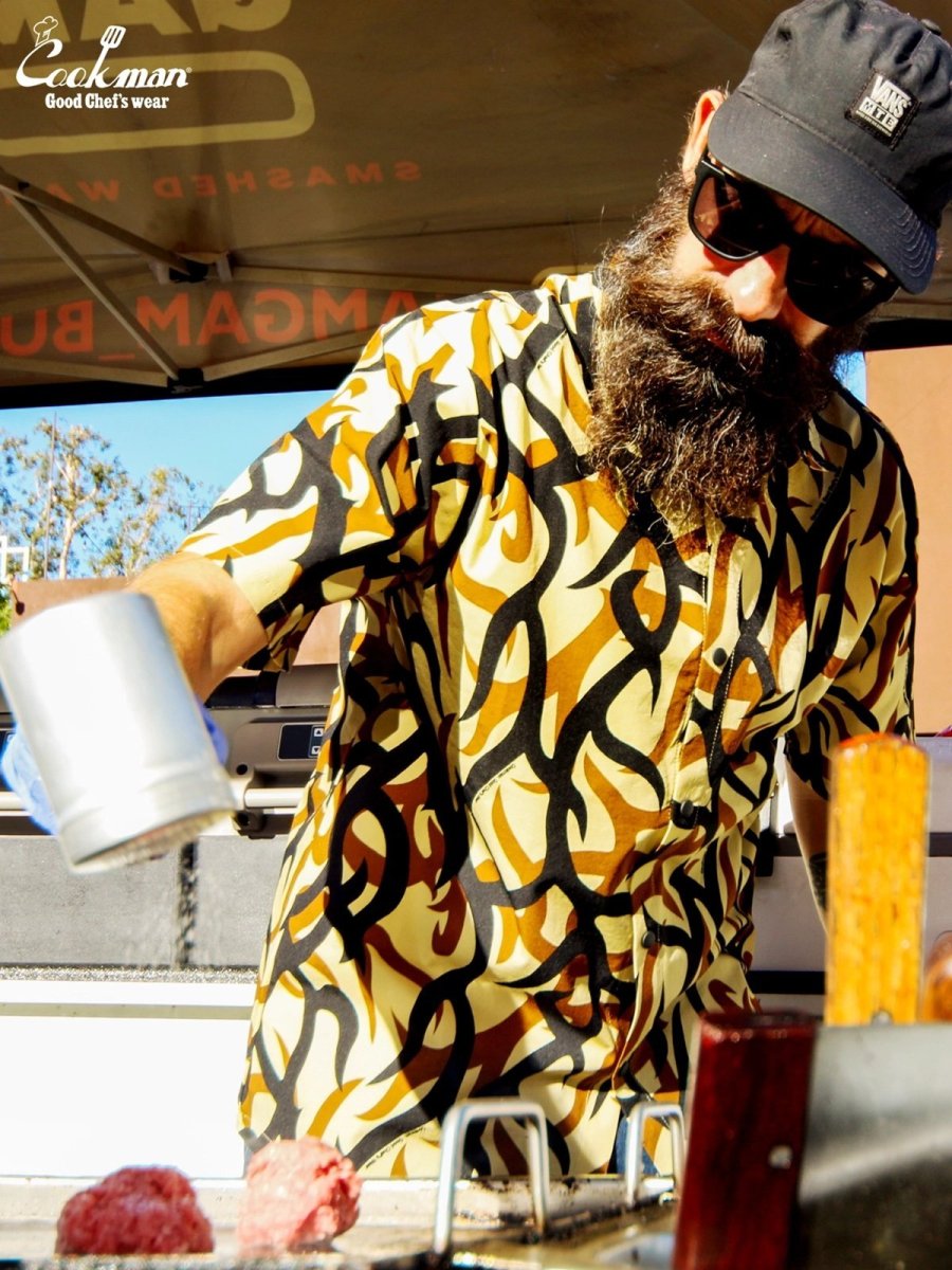 画像14: COOKMAN  ワークシャツ Work Shirts Short Sleeve Light Tribal Camo Beige (14)