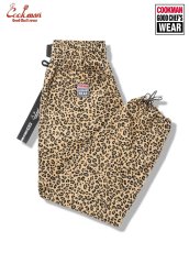画像1: COOKMAN  シェフパンツ Chef Pants Semiwide Black Belt Vision Leopard Beige (1)