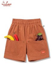 画像2: COOKMAN  シェフパンツ Chef Pants Short Front PocketHerringbone Stripe Brick (2)