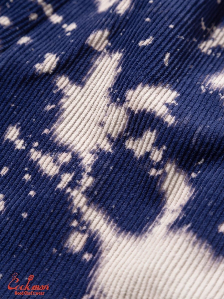 画像8: COOKMAN  シェフパンツ Chef Pants Short Corduroy Bleach Navy (8)
