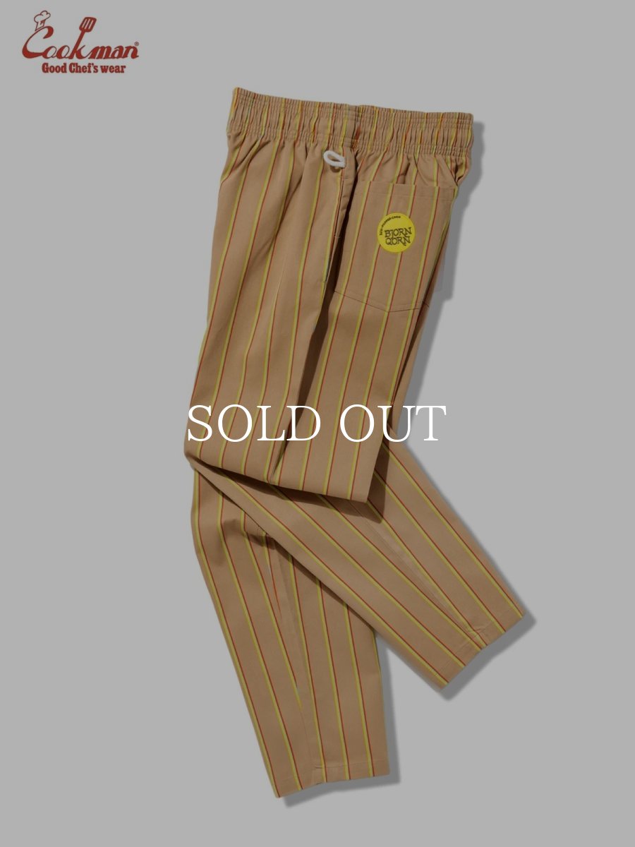画像18: COOKMAN  シェフパンツ Chef Pants BjornQorn Carton Stripe (18)