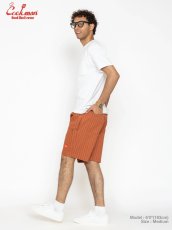 画像7: COOKMAN  シェフパンツ Chef Pants Short Front PocketHerringbone Stripe Brick (7)