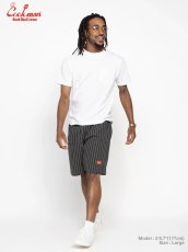 画像8: COOKMAN  シェフパンツ Chef Pants Short Front Pocket Herringbone Stripe Charcoal (8)
