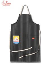 画像2: COOKMAN  ロングエプロン Long Apron Herringbone Stripe Charcoal (2)