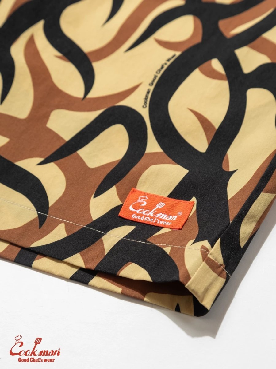 画像13: COOKMAN  シェフパンツ Chef Pants Short Light Tribal Camo Beige (13)