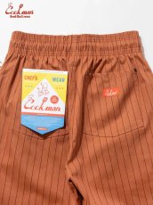 画像15: COOKMAN  シェフパンツ Chef Pants Short Front PocketHerringbone Stripe Brick (15)