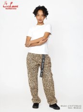 画像9: COOKMAN  シェフパンツ Chef Pants Semiwide Black Belt Vision Leopard Beige (9)