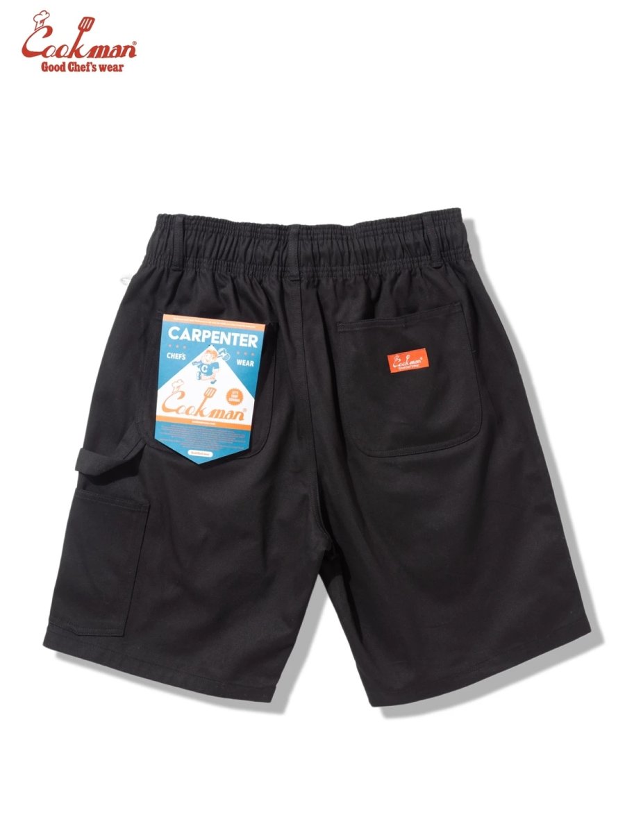 画像2: COOKMAN  カーペンターパンツ Carpenter's Pants Short Heavy twill Black (2)