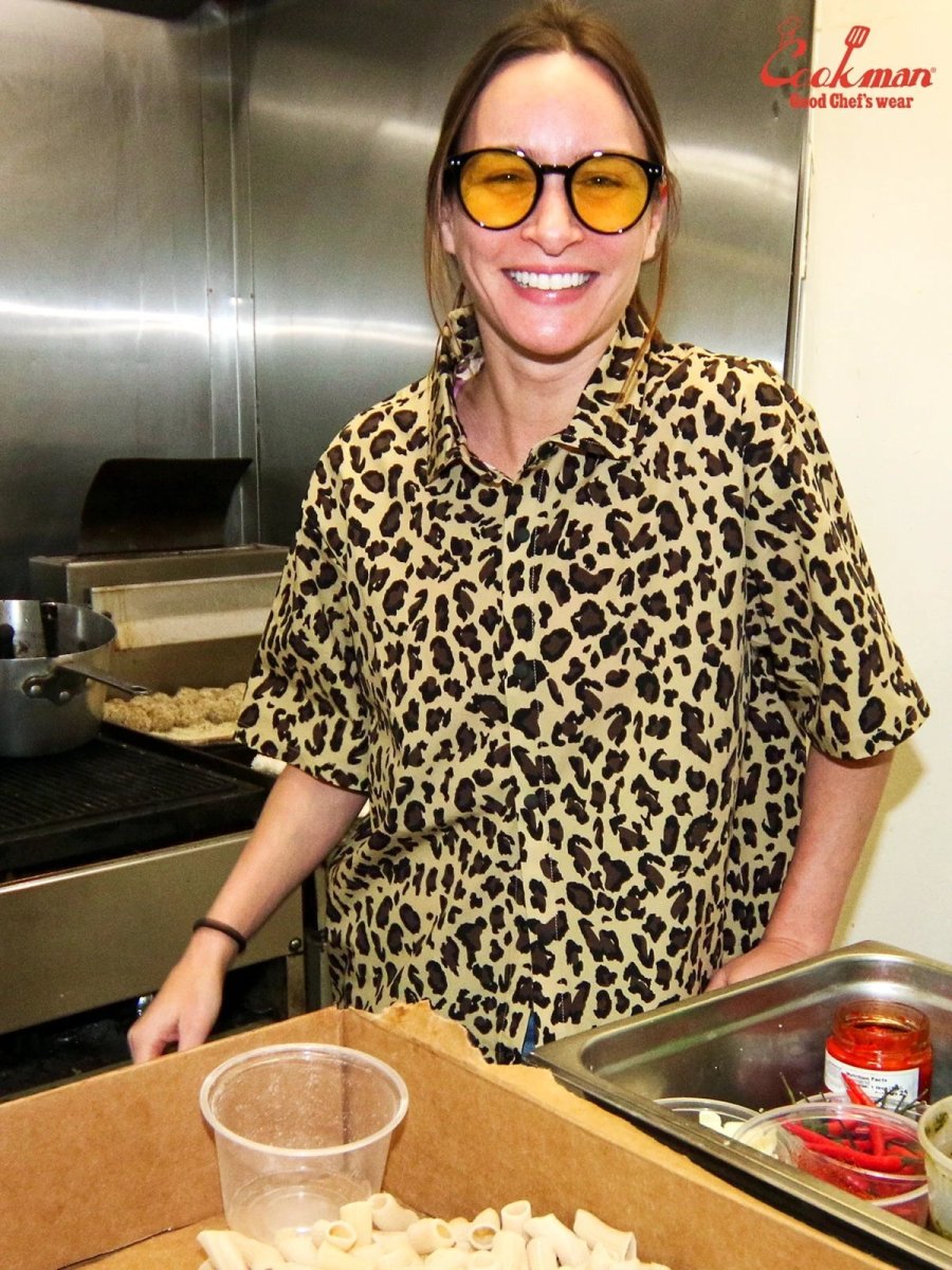 画像17: COOKMAN  ワークシャツ Work Shirts Short Sleeve Light Leopard Beige (17)