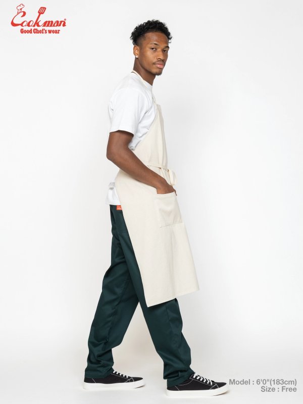 COOKMAN ロングエプロン Long Apron Denim Natural 233-61931 公式通販