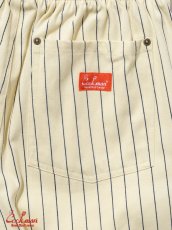 画像17: COOKMAN  シェフパンツ Chef Pants Short Front PocketHerringbone Stripe Cream (17)