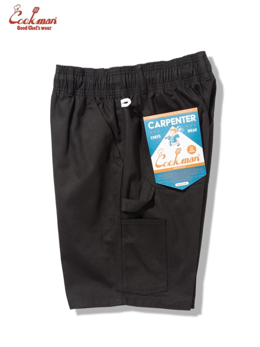 画像3: COOKMAN  カーペンターパンツ Carpenter's Pants Short Heavy twill Black (3)