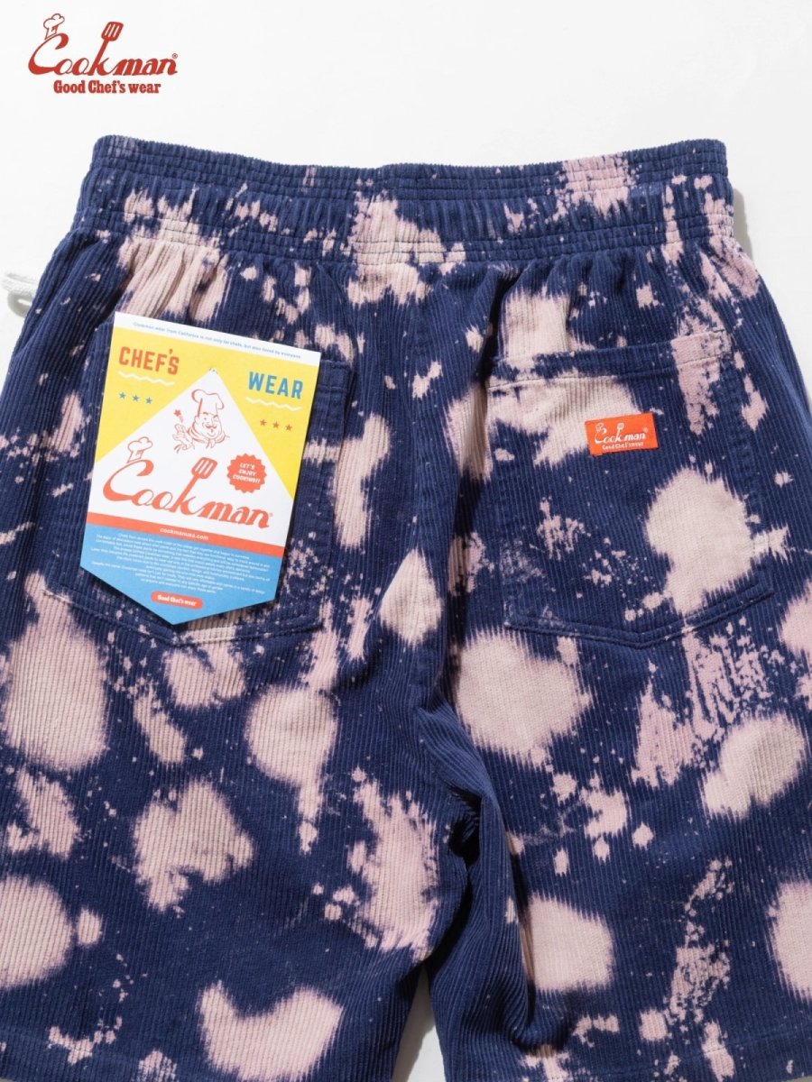 画像5: COOKMAN  シェフパンツ Chef Pants Short Corduroy Bleach Navy (5)
