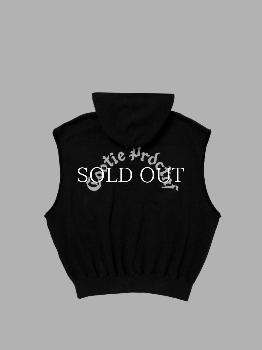 画像2: COOTIE PRODUCTIONS   Venice Sweat Cut-Off Sleeve Hoodie (2)