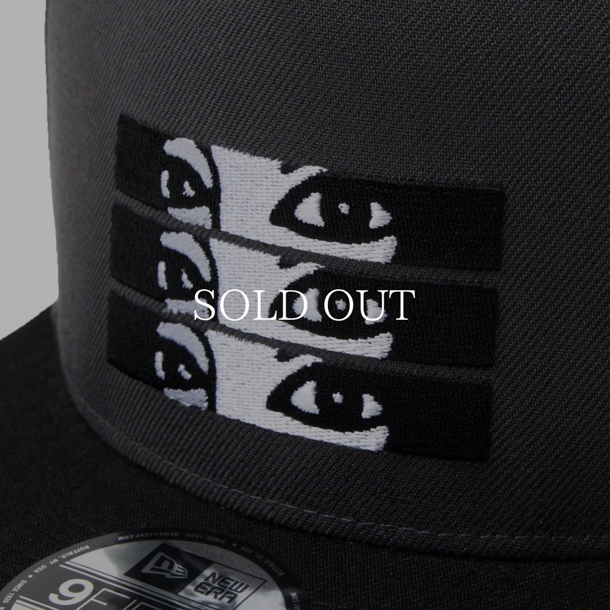 画像7: NEW ERA  9FIFTY A-Frame kansaï yamamoto Face ダークグラファイト/ブラック (7)