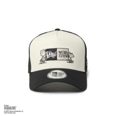 画像3: NEW ERA   9FORTY A-Frame トラッカー Vintage PEANUTS ピーナッツ GOLF ボックスロゴ クロームホワイト/ブラック | ゴルフ (3)