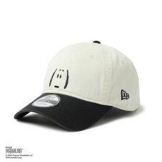 画像1: NEW ERA  9TWENTY Vintage PEANUTS ピーナッツ 2-Tone クロームホワイト/ブラック (1)