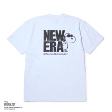 画像2: NEW ERA  半袖 コットン Tシャツ Vintage PEANUTS ピーナッツ JOE COOL ジョー・クール ホワイト (2)