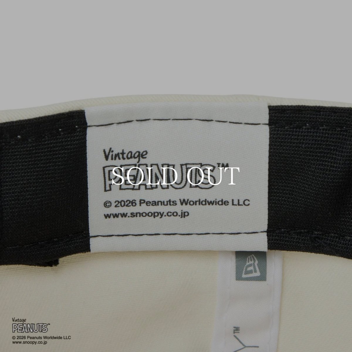 画像10: NEW ERA  キッズ Youth 9TWENTY Vintage PEANUTS ピーナッツ 2-Tone クロームホワイト/カーキ (10)