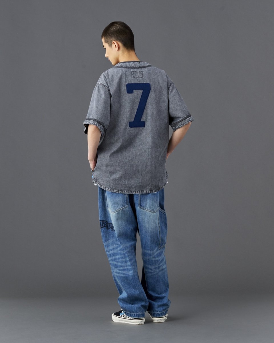 画像8: Liberaiders  CHAMBRAY BASEBALL SHIRT (8)